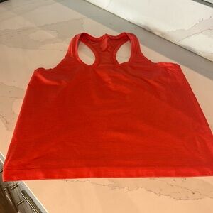 Lulu Lemon Racer Back Tank. Size 8. Orange